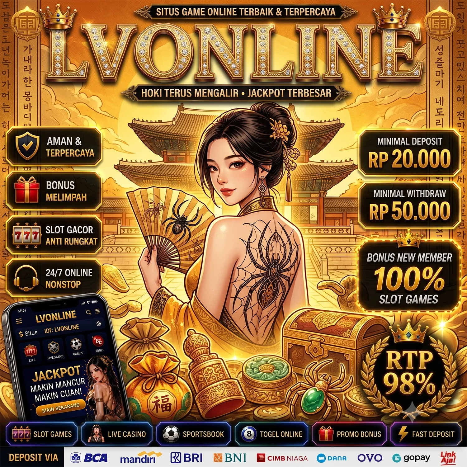 LVONLINE: Akses Utama Supaya Duit Masuk Terus Ke Bank 2026